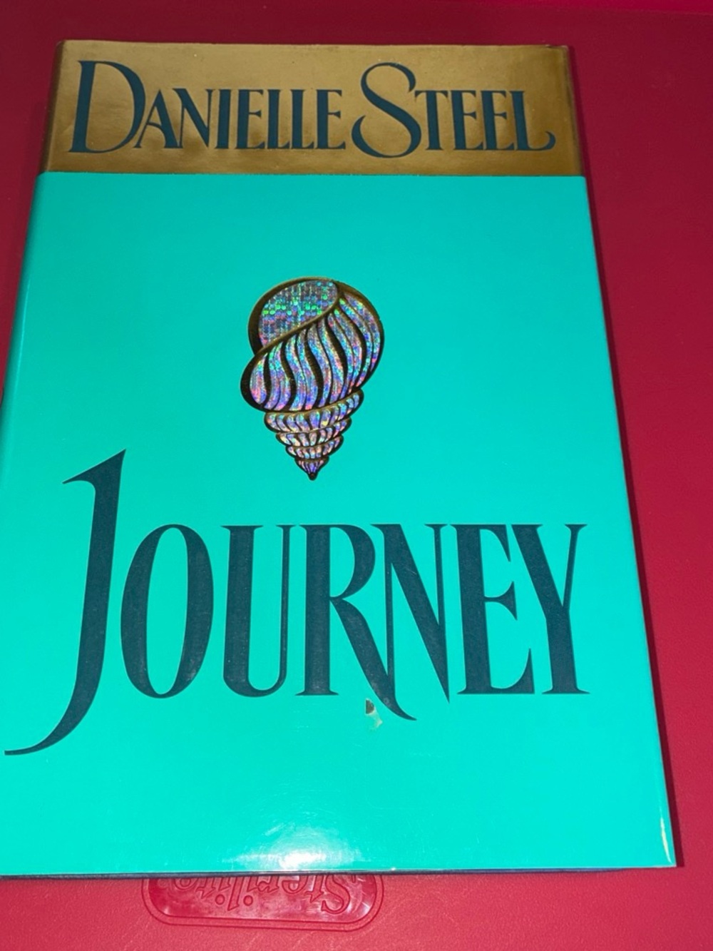 Danielle Steel "Journey" Hardcover Book - Teal & Gold